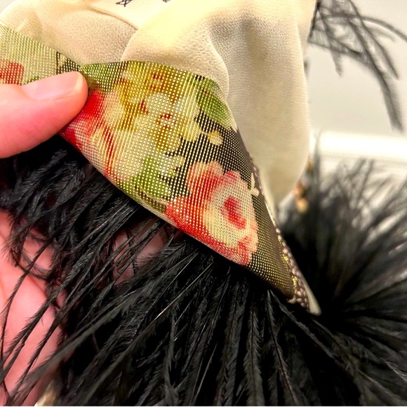 NWT ✨ Loveshackfancy dusty crop camisole top midnight ruby  black feathers - Picture 6 of 9